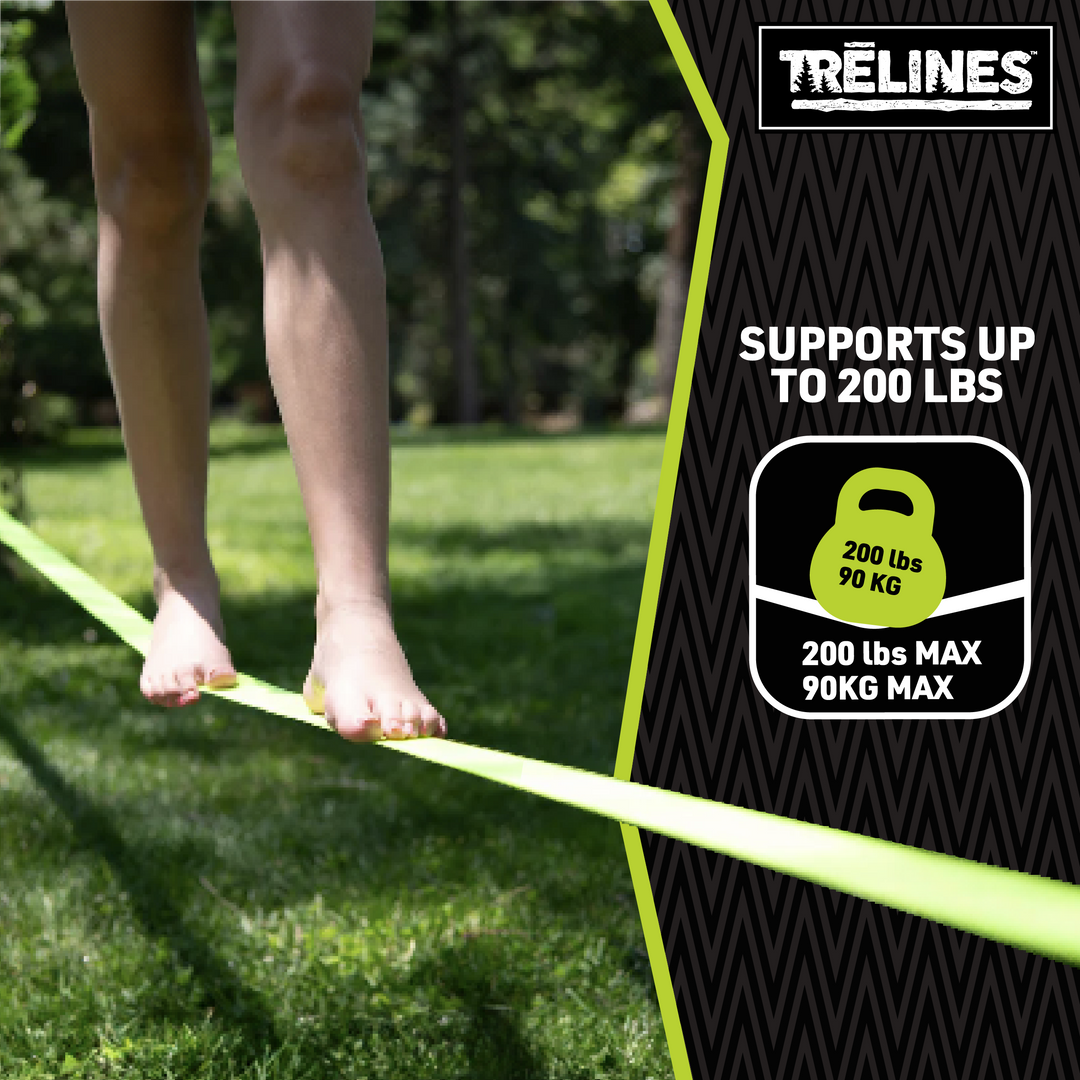 Klassische Slackline – 50 Fuß.