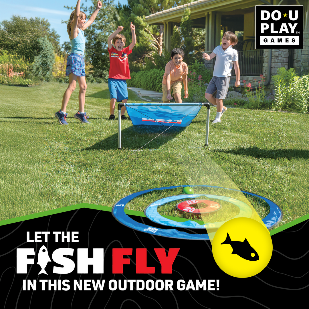 Fisch-Fliegen-Hof-Spiel
