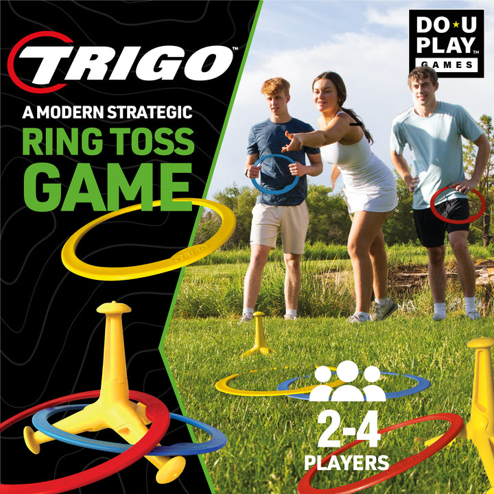 TRIGO ring toss game with people playing outdoors 