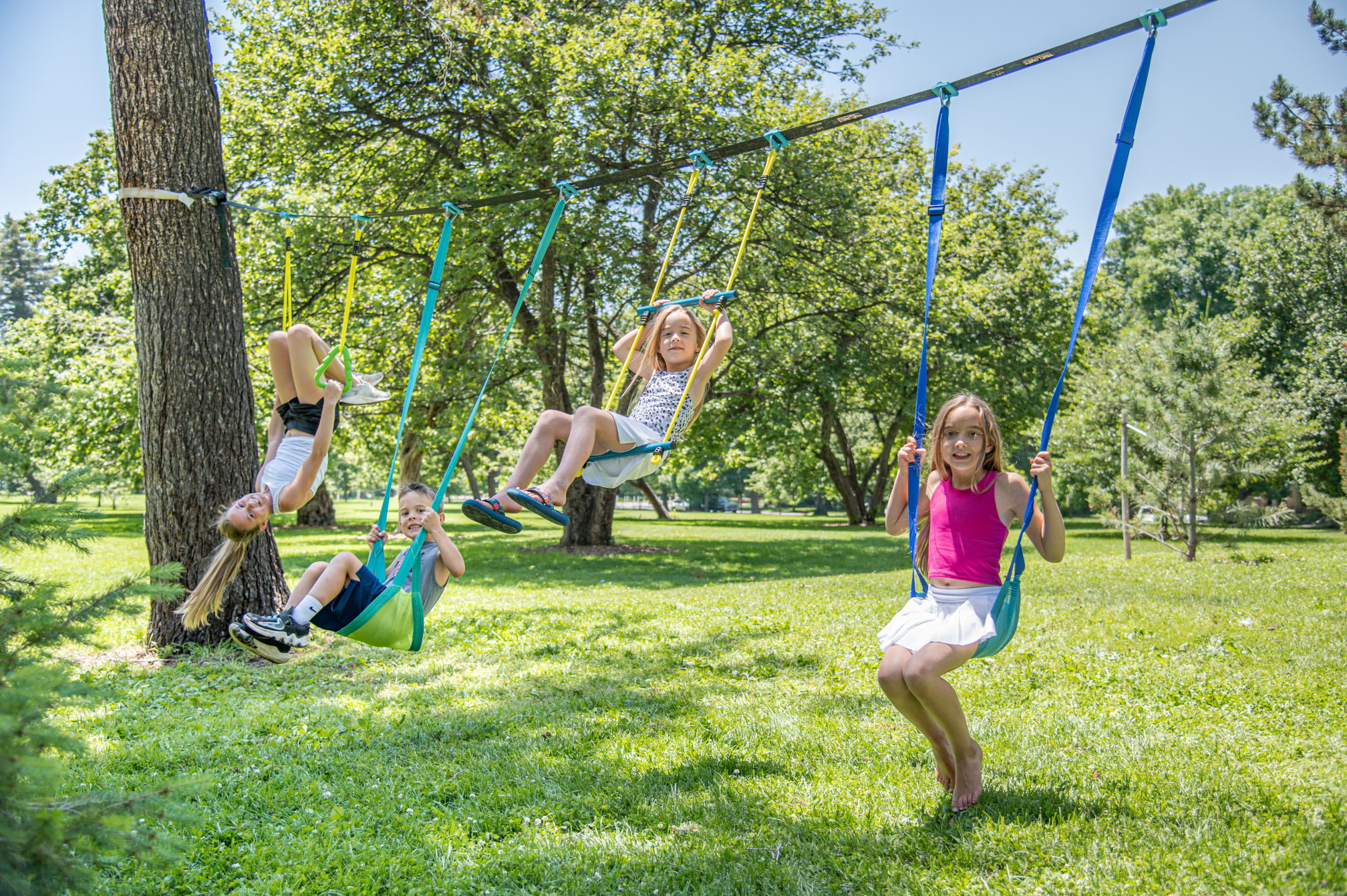 trelines swing set line for backyard